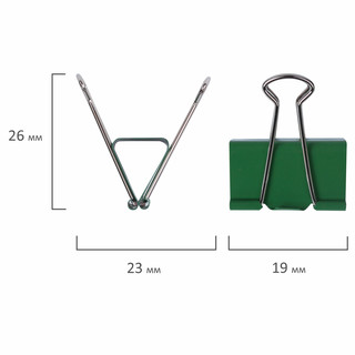 Зажим для бумаг BRAUBERG, цвет ассорти 2