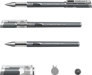 Ручка Erich Krause Megapolis Gel, 93. Цвет чернил: черный 2