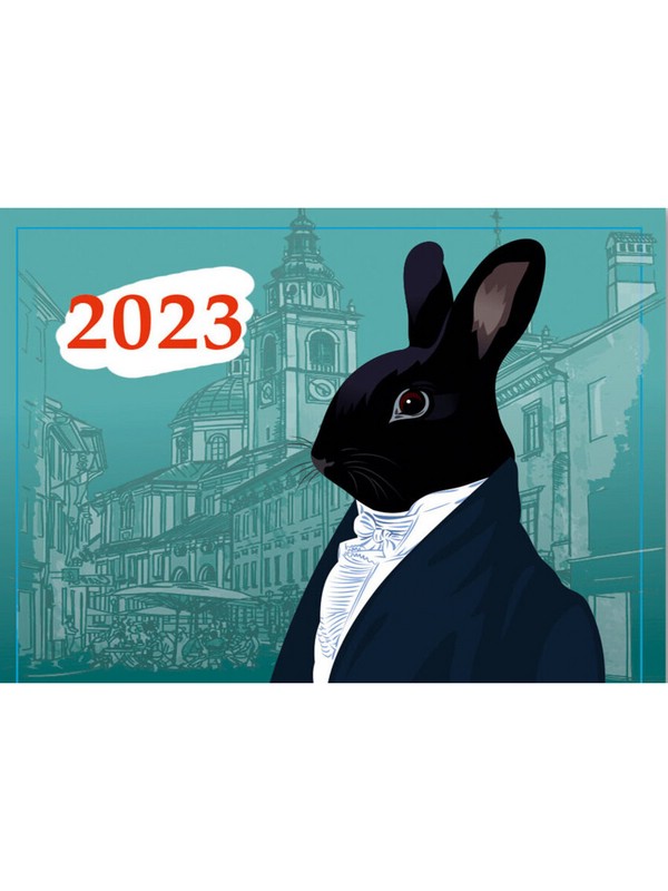 Календарь-магнит 2023 'Кролик-аристократ' настенный, отрывной