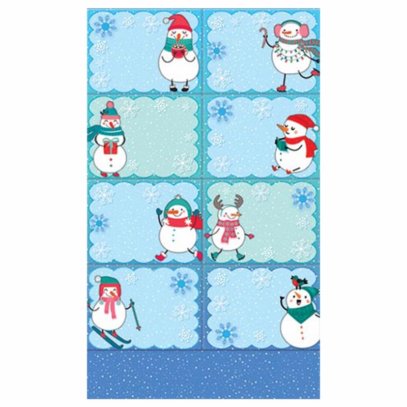 Наклейки 'Снеговички' 159х98 мм