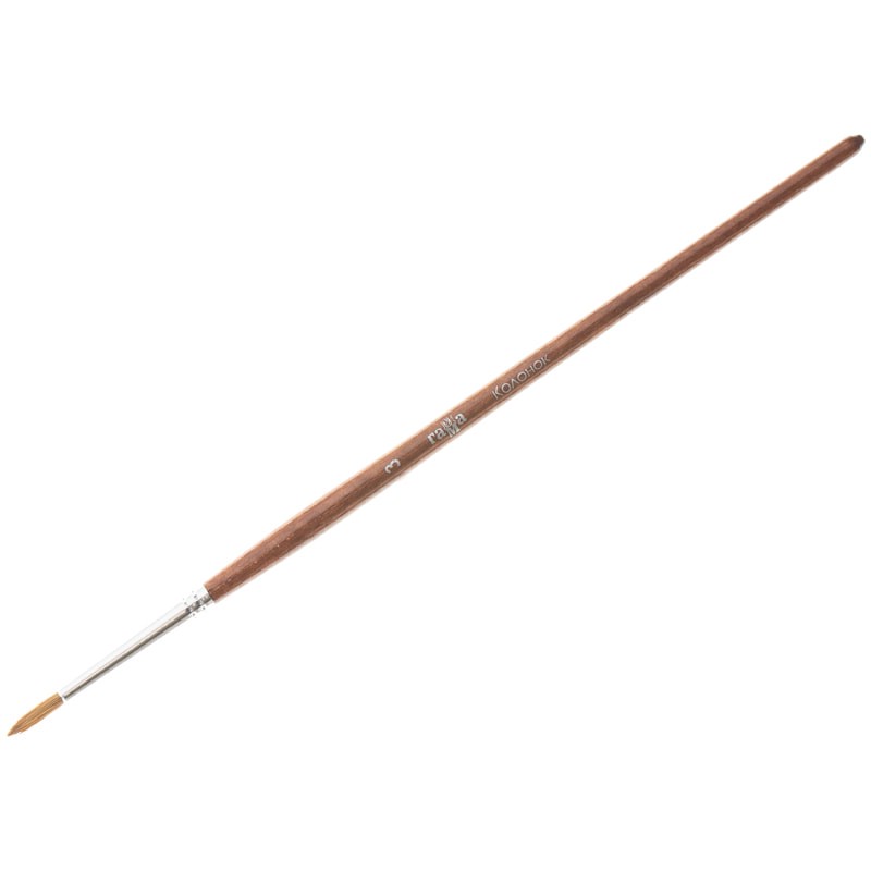 Кисть колонок, Гамма, круглая, №3