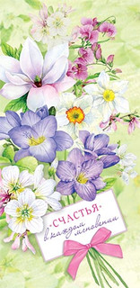 Конверт для денег 'Счастья в каждом мгновении' артикул 4-15-1215 1