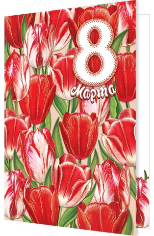 8 Марта, артикул 2-46-8562, 25х19 см