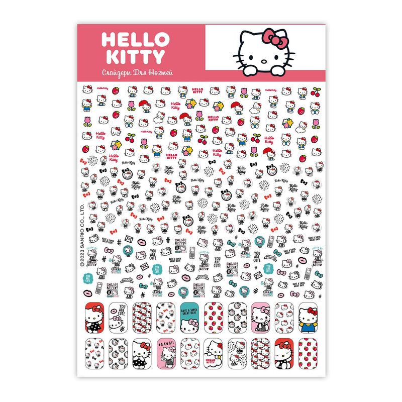 Слайдеры водные для ногтей Хеллоу Китти, PrioritY