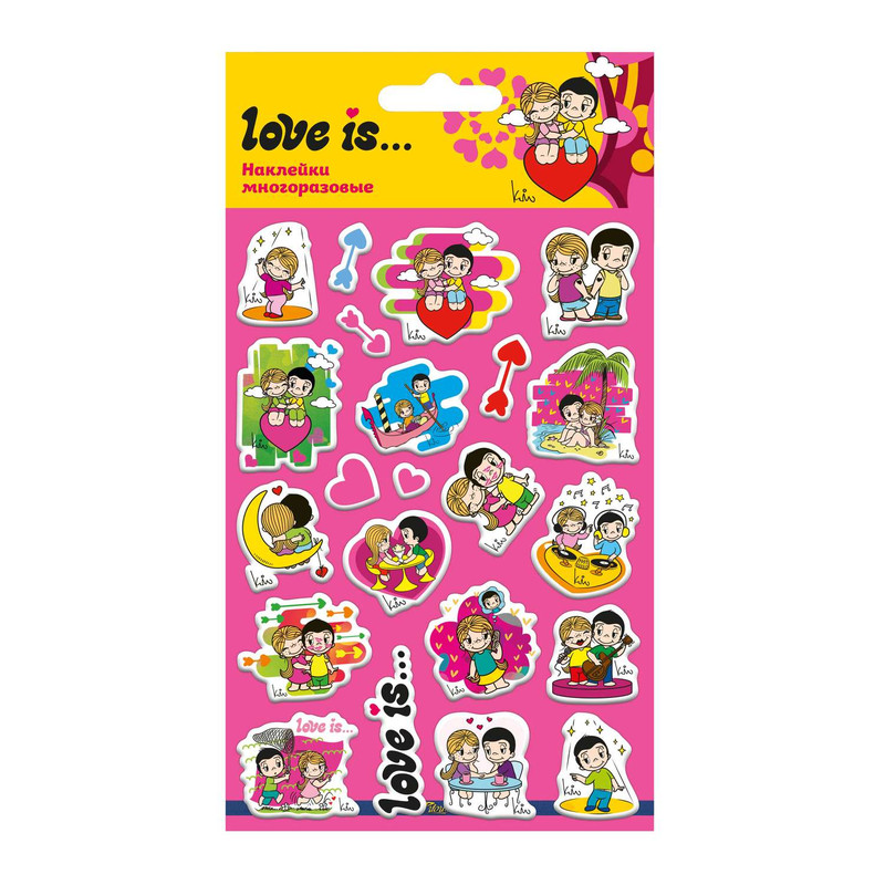 Наклейки объемные PrioritY, Love is - 2