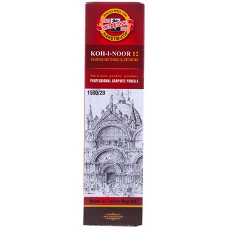 Карандаш ч/г Koh-I-Noor 1500, твердость 2В, заточенный 2