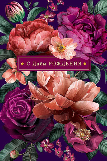 Открытка 'С Днем Рождения', артикул 0164.575