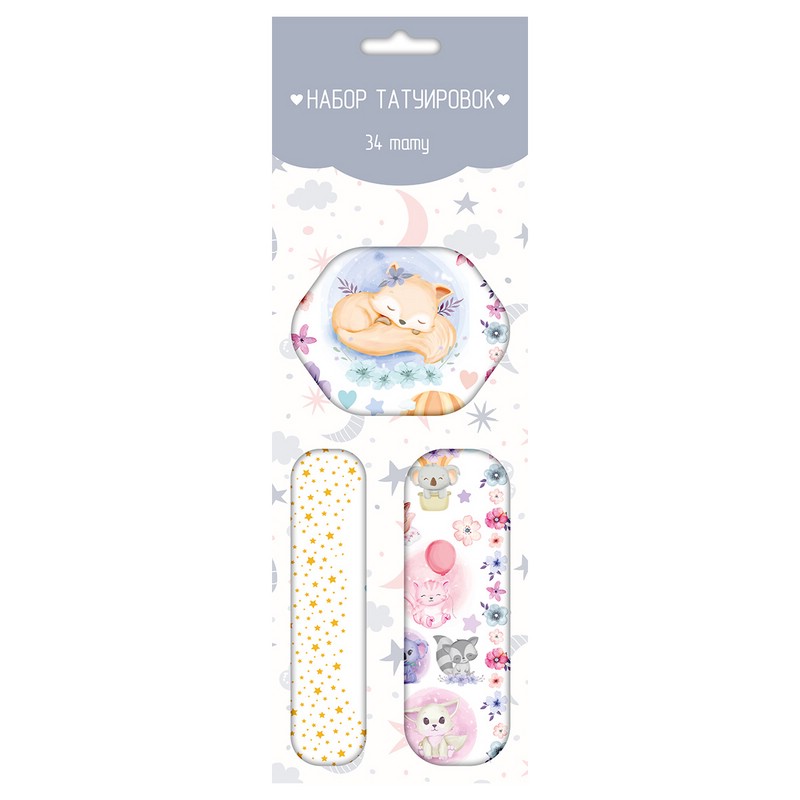 Тату переводные Милые животные
