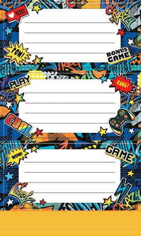 Наклейки на тетрадь 'Game' артикул 0-11-515