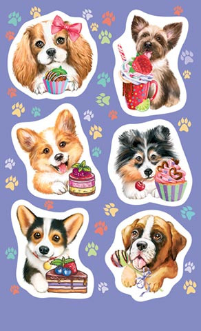 Наклейки 'Собаки', артикул 0-11-623