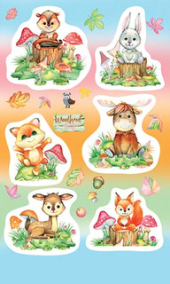 Наклейки 'Лесные животные', артикул 0-11-642