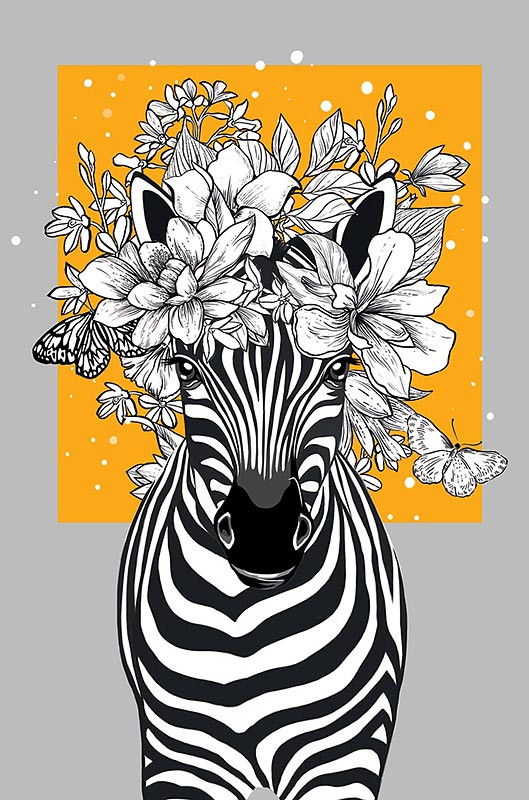 Открытка 'Зебра', артикул 0573.029