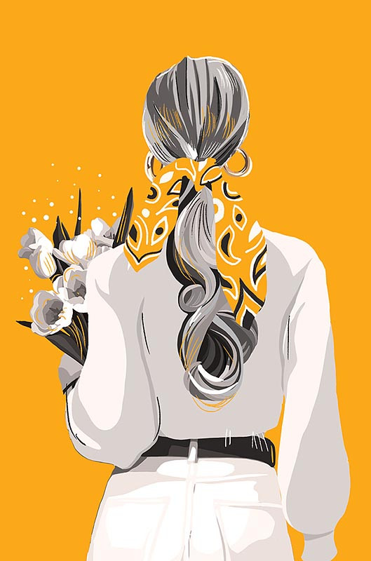 Открытка 'Девушка', артикул 0573.046