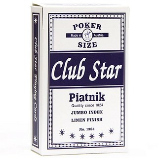 Игральные карты Piatnik Star Club (цвет красный или синий)