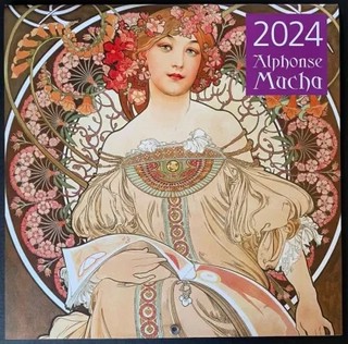 Календарь настенный на 2024 год 'Альфонс Муха', Эксмо
