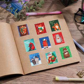 Наклейки бумажные «Милые животные», 11 x 15.5 см 3