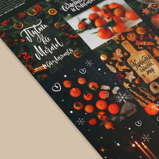 Наклейки бумажные «Мандарин», 11 x 15.5 см 2