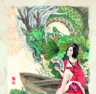 Календарь 2024 'Год Зеленого Дракона' настенный 30х30 см 3