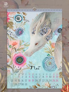 Календарь одноблочный 'Полёт дракона' 2024, Лакарт 9987 2