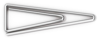 Скрепки металлические ErichKrause, никелированные, треугольные, 25 мм, 100 шт 2