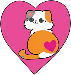 Открытка-сердечко 'Котенок', артикул 0219.648