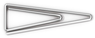 Скрепки металлические ErichKrause, никелированные, треугольные, 32 мм, 100 шт 2