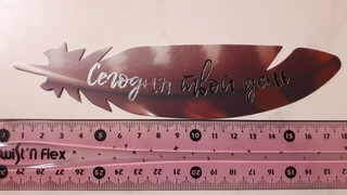 Перо закладка №16 Сегодня твой день 2