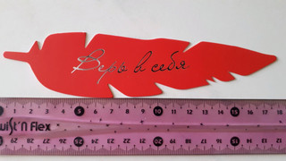 Перо закладка №10 Верь в себя 2