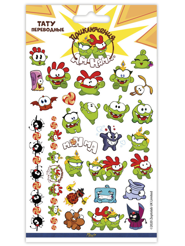 Наклейки-тату переводные PrioritY Ам Ням – 4,