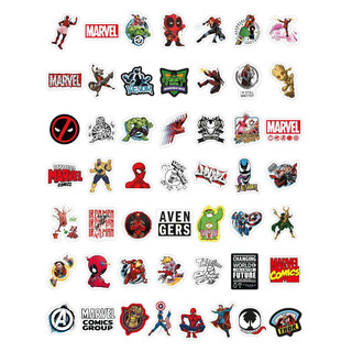 Наклейки виниловые PrioritY детские Мстители MARVEL 50 штук 2