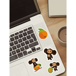 Наклейки виниловые PrioritY Детские Чебурашка 50 штук 4