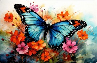 Открытка 'Бабочка'