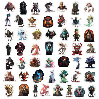 Наклейки виниловые PrioritY Нечисть 50 шт 3