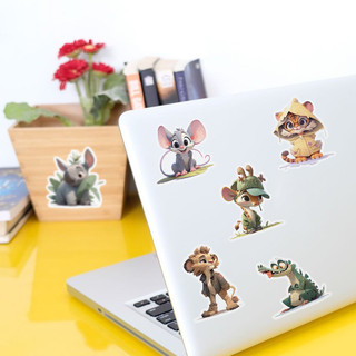 Наклейки виниловые PrioritY животные 50 шт 5