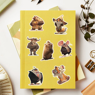 Наклейки виниловые PrioritY животные 50 шт 6