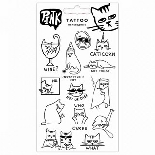 Наклейки-тату переводные Котики-1, Priority
