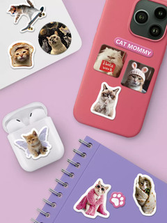 3d стикеры, наклейки на телефон Котики, Priority 2