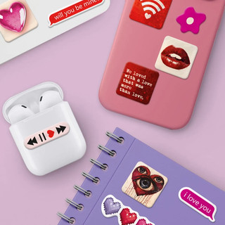 3d стикеры, наклейки на телефон Любовь, Priority 4