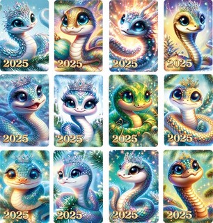 Карманный календарик 2025 'Мир открыток' в ассортименте 1