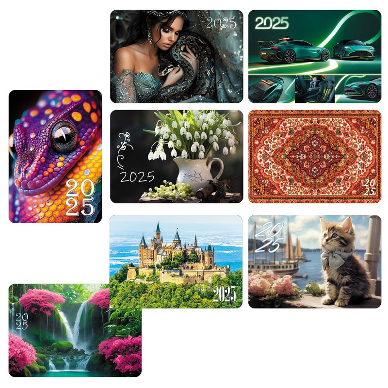 Карманный календарик 2025 Хатбер в ассортименте