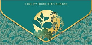 Конверт для денег 'С наилучшими пожеланиями' артикул 1216.120