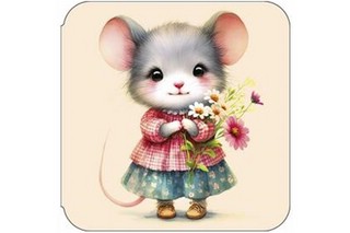 Открытка-мини 'Мышка'