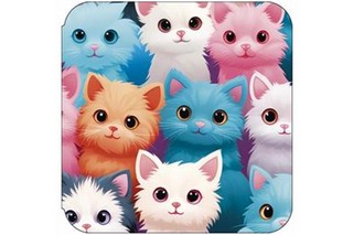 Открытка-мини 'Котята'