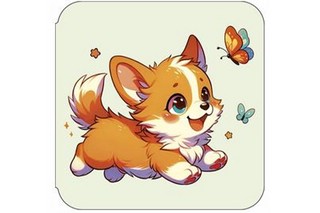 Открытка-мини 'Щенок'