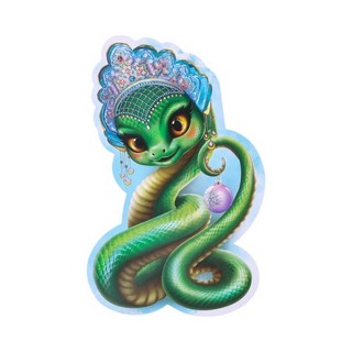 Открытка-мини 'Девочка-змейка в кокошнике' 