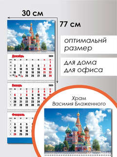 Календарь 2025 г квартальный 'Москва' 3