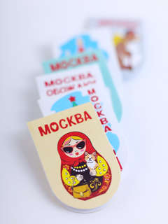 Закладки для книг 'Москва, обожаю!', набор из 6-ти шт 4