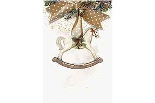 Открытка 'Лошадка качалка', Лакарт, арт.11204