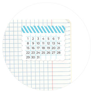 Стикеры-календари 'Мой календарь' бумажные, 3 цвета по 5х4 см 3