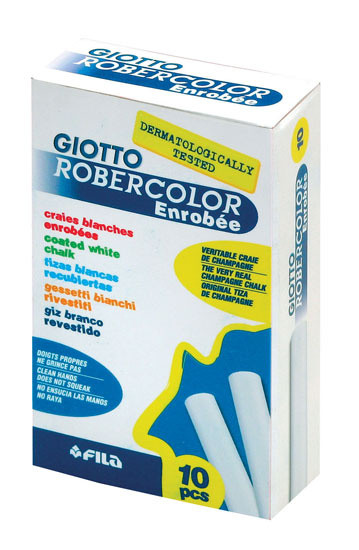 Мел белый 10 шт, FILA-GIOTTO